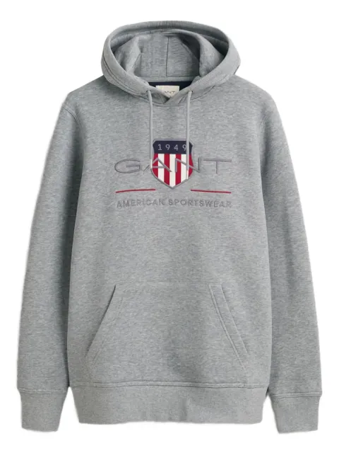 Gant logo-embroidered hoodie