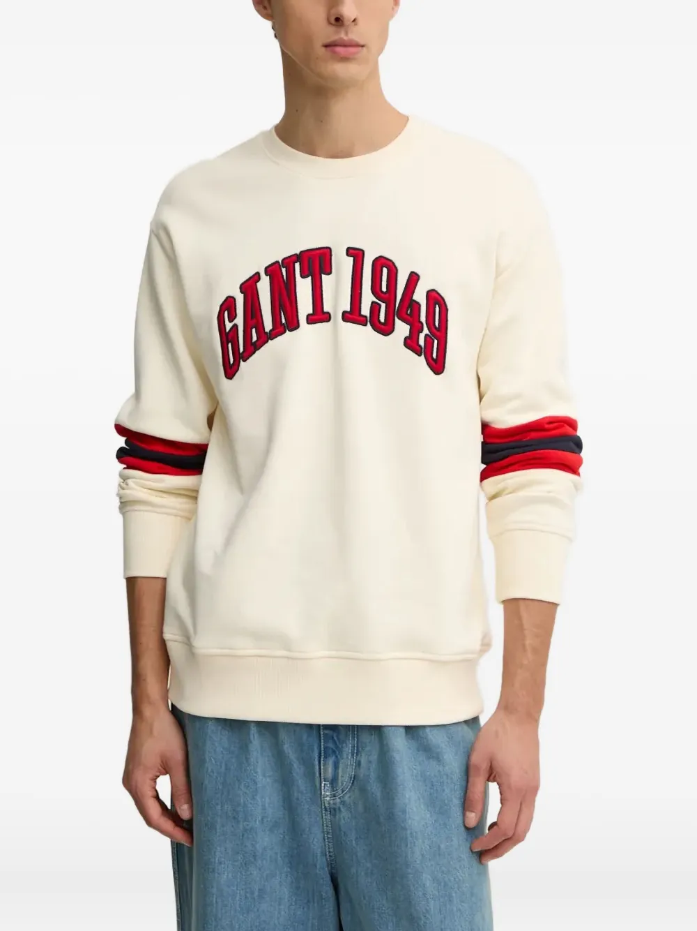 Gant logo-appliqué sweatshirt | Neutrals | Image 1