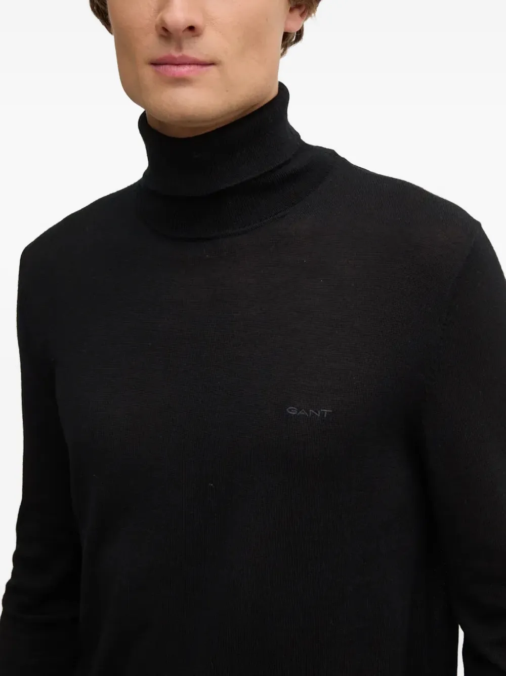 Gant Roll-neck Wool Sweater In Multi