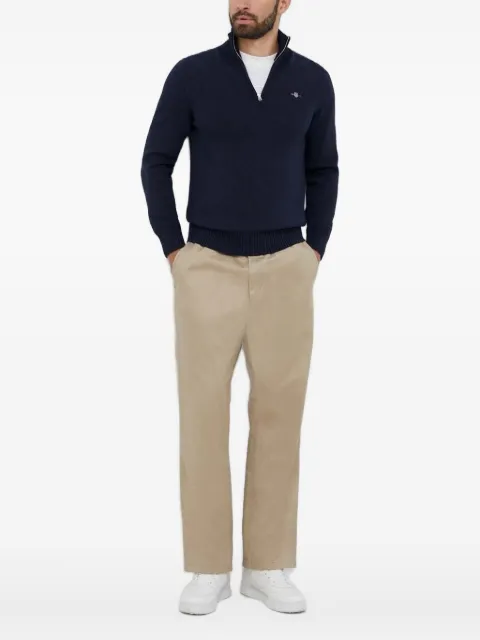 Gant embroidered-logo sweater