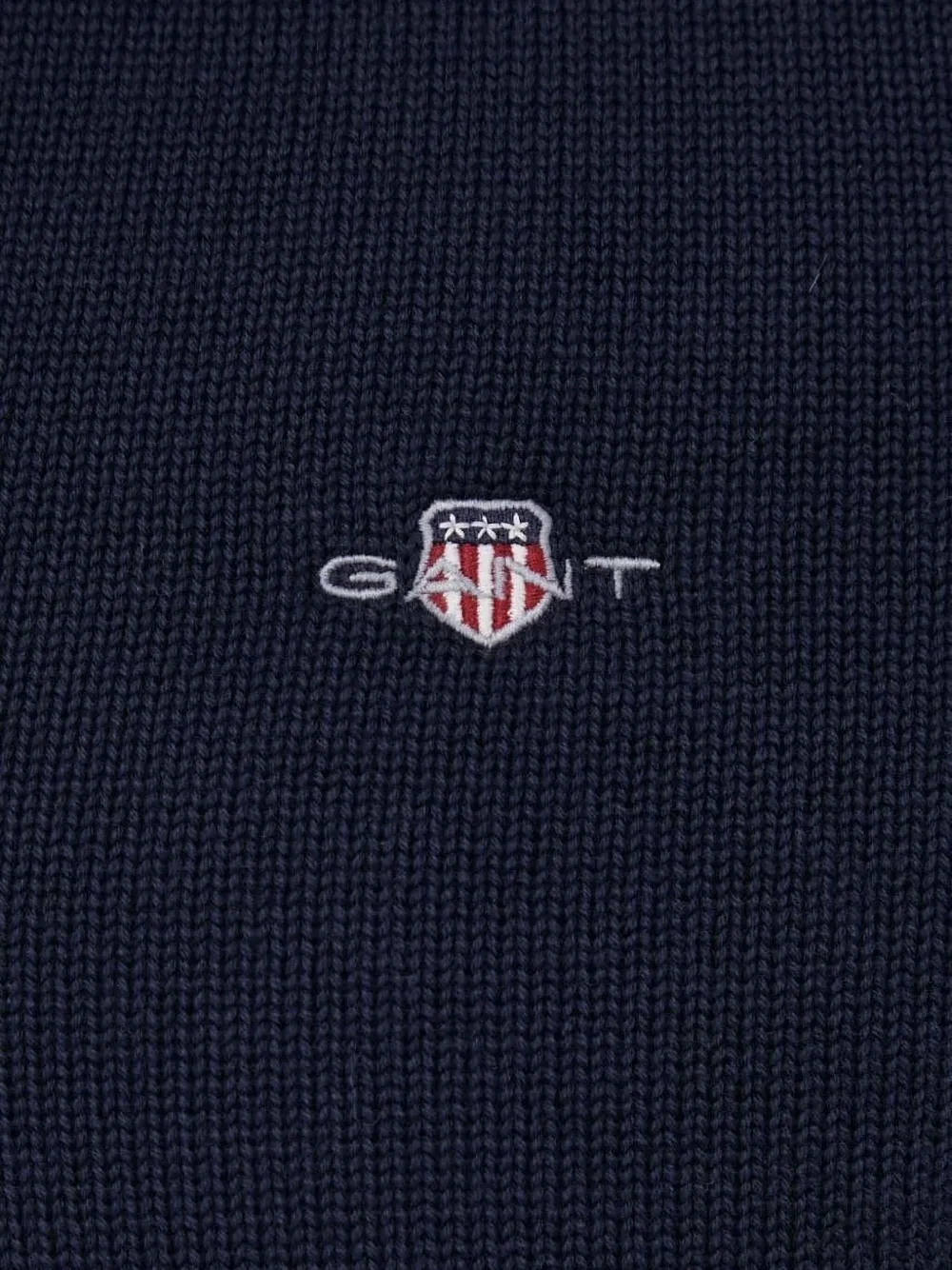 Gant embroidered-logo sweater Zwart