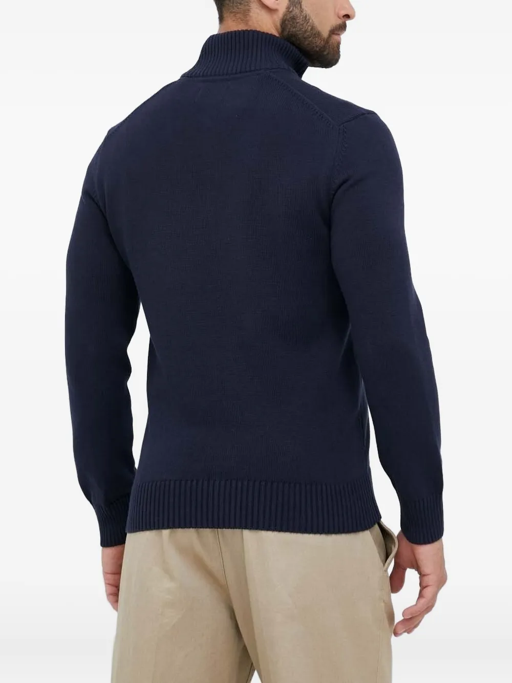 Gant embroidered-logo sweater - Zwart