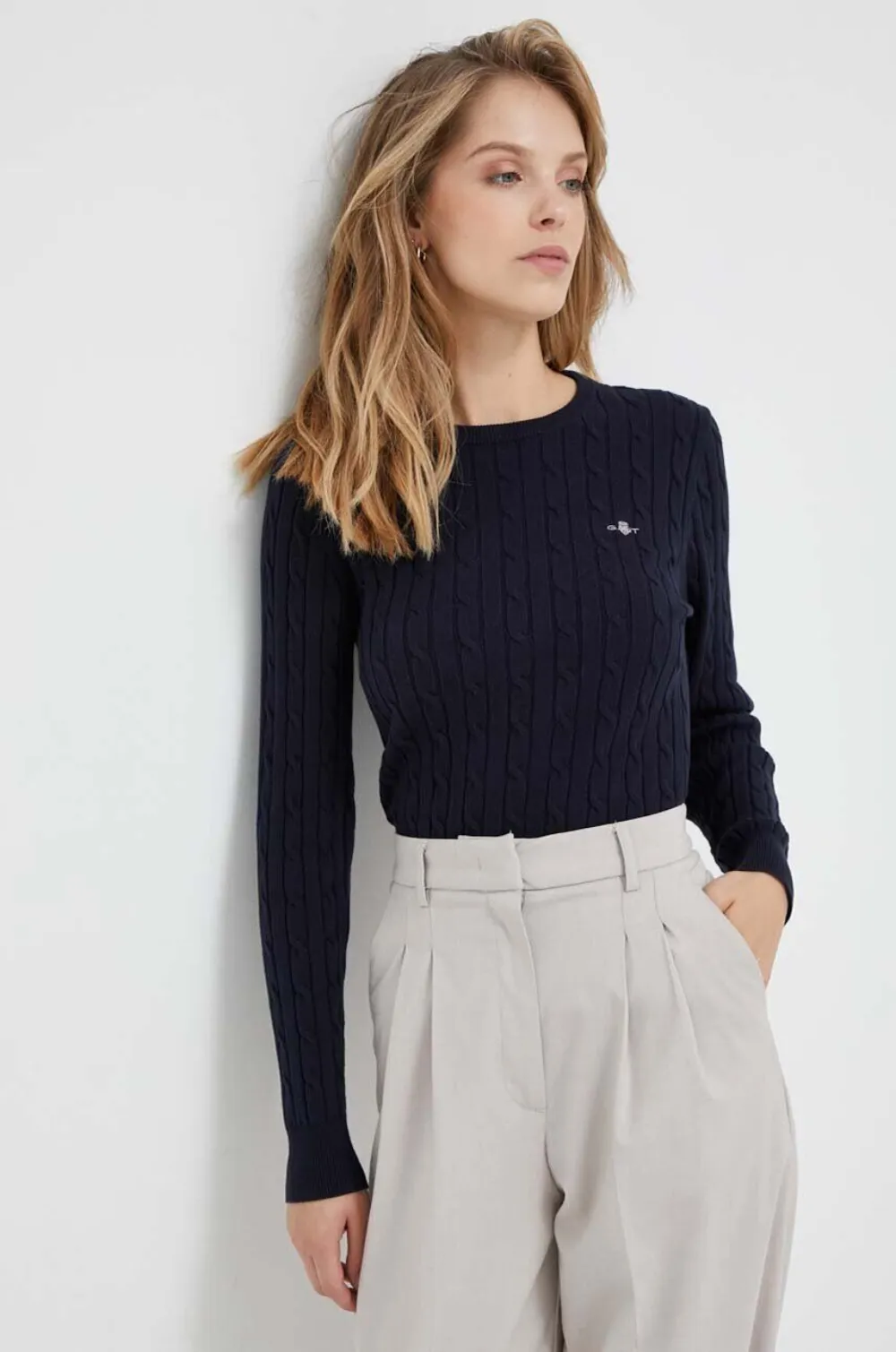 Gant cable-knit sweater - Blu
