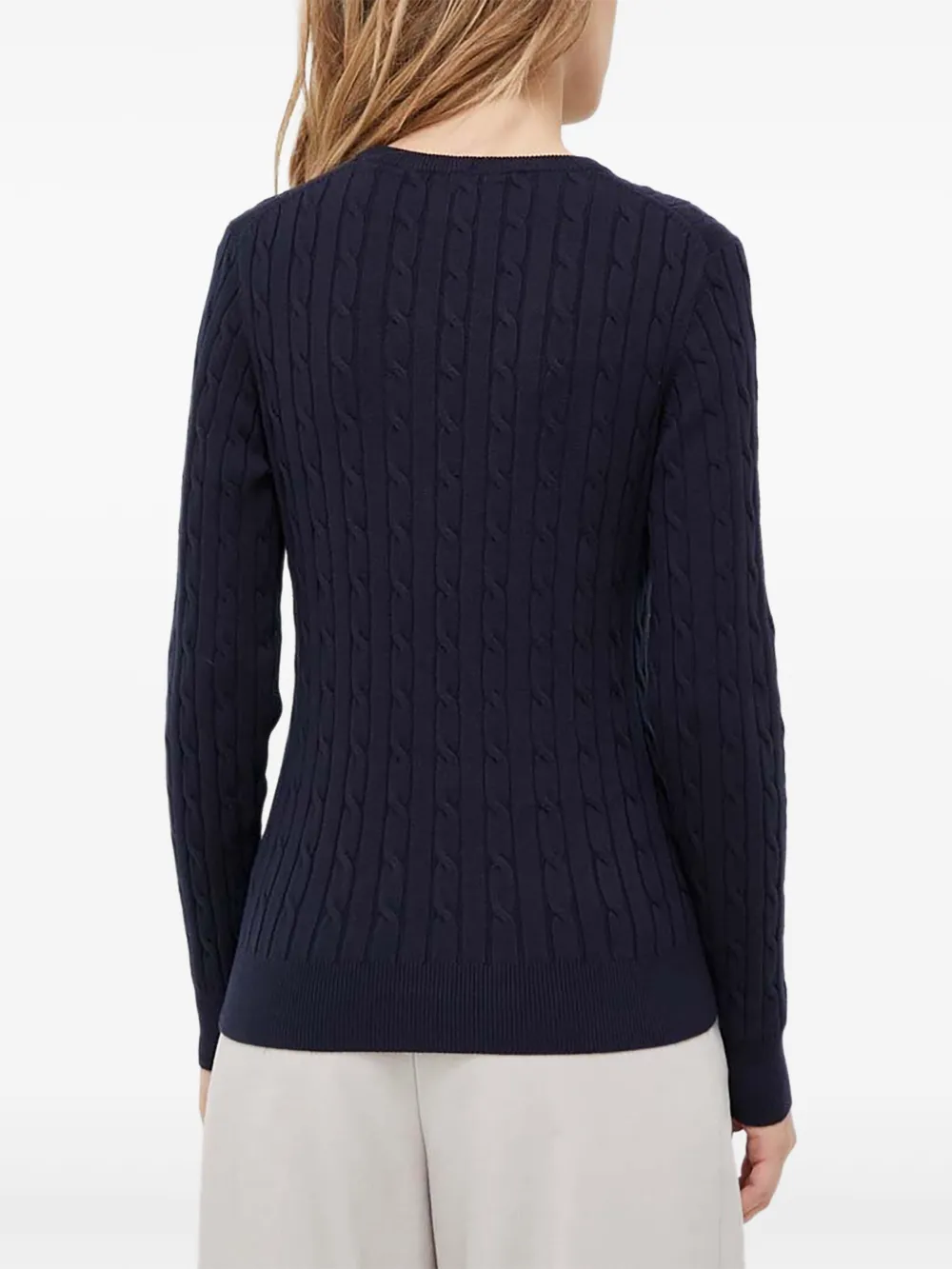 Gant Cable-knit Sweater In Blue