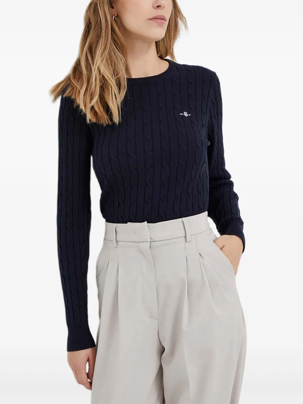 Gant cable-knit sweater | Blue | Image 1