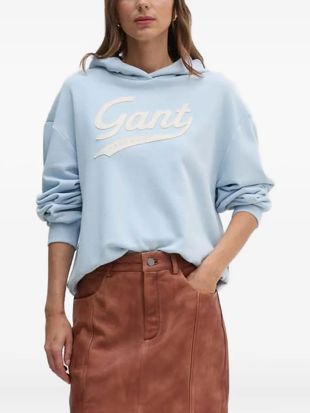 Gant hoodie à motif monogrammé | bleu | Image 1