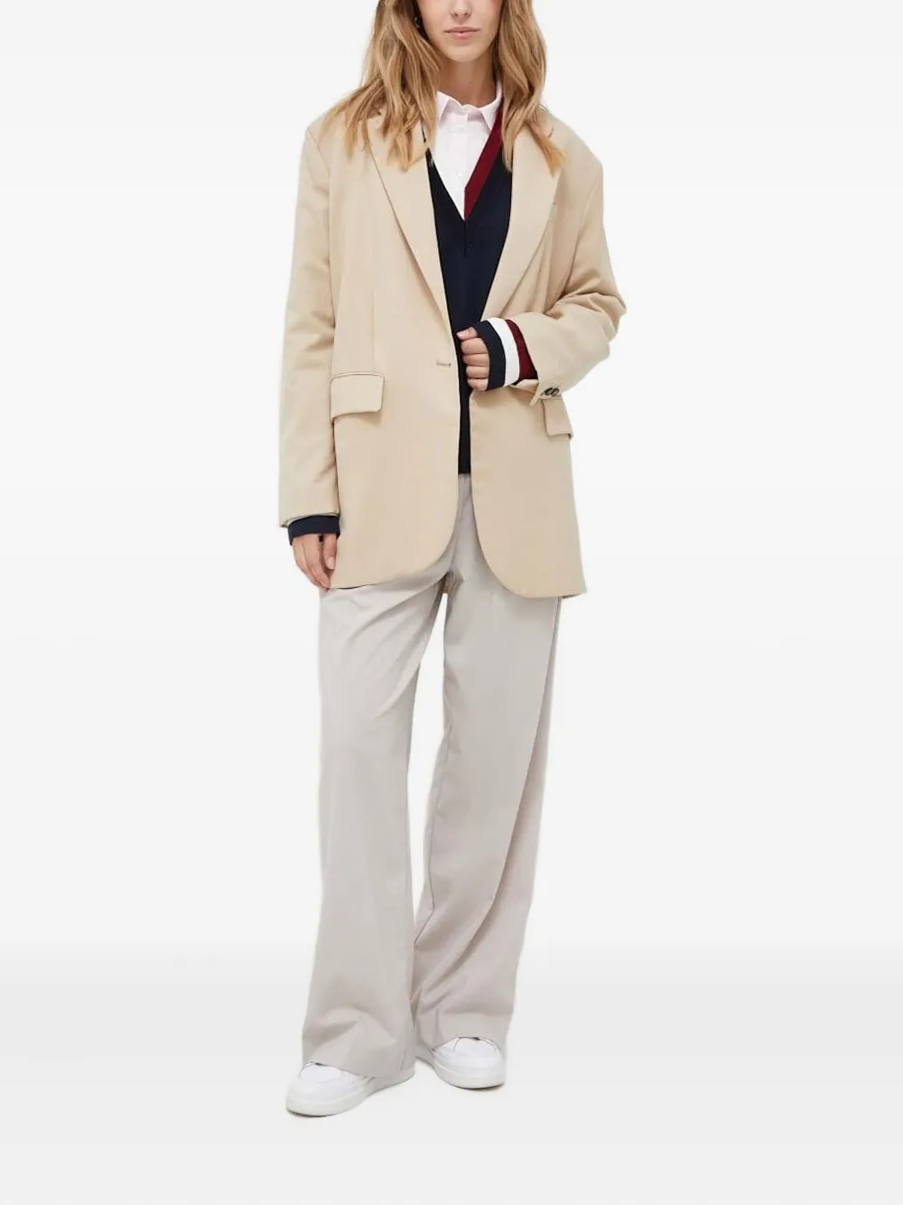 Gant embroidered-logo button-down shirt - Roze