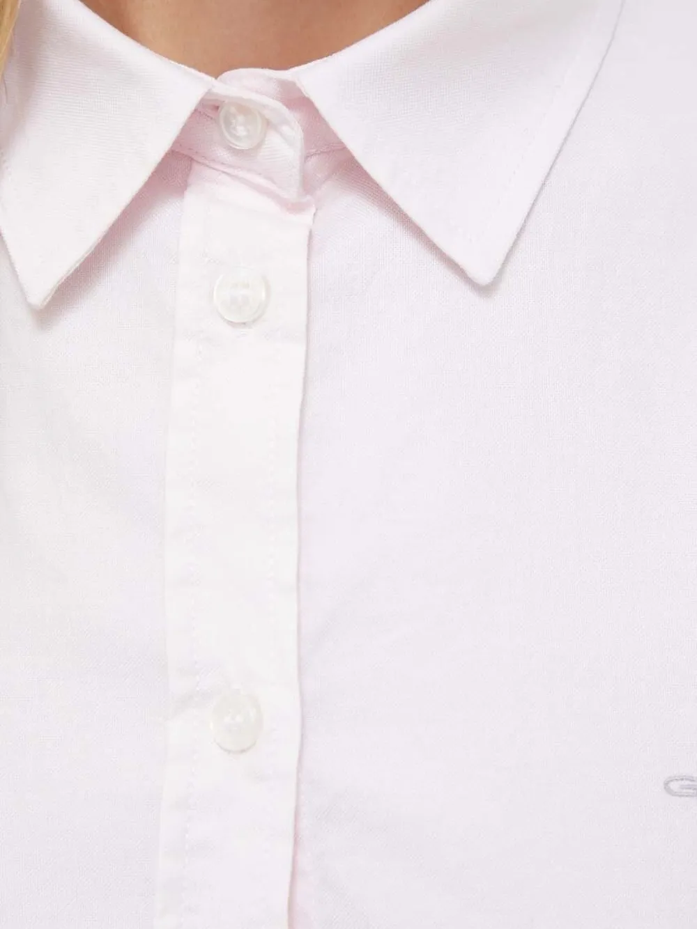 Gant Blouse met geborduurd logo Roze