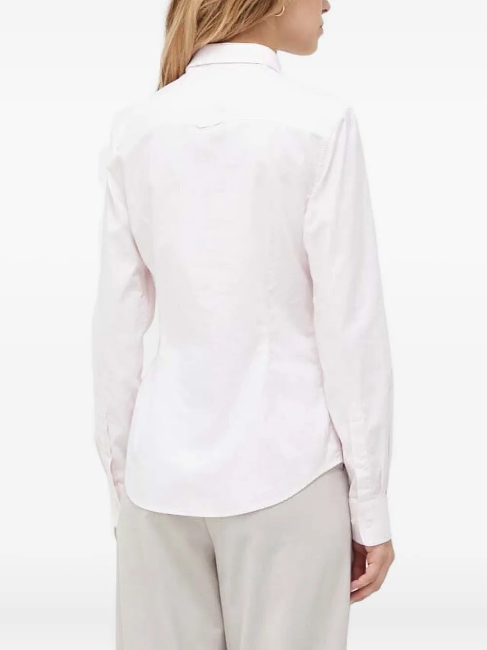 Gant Blouse met geborduurd logo Roze