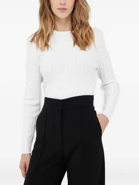 Gant cable-knit logo sweater