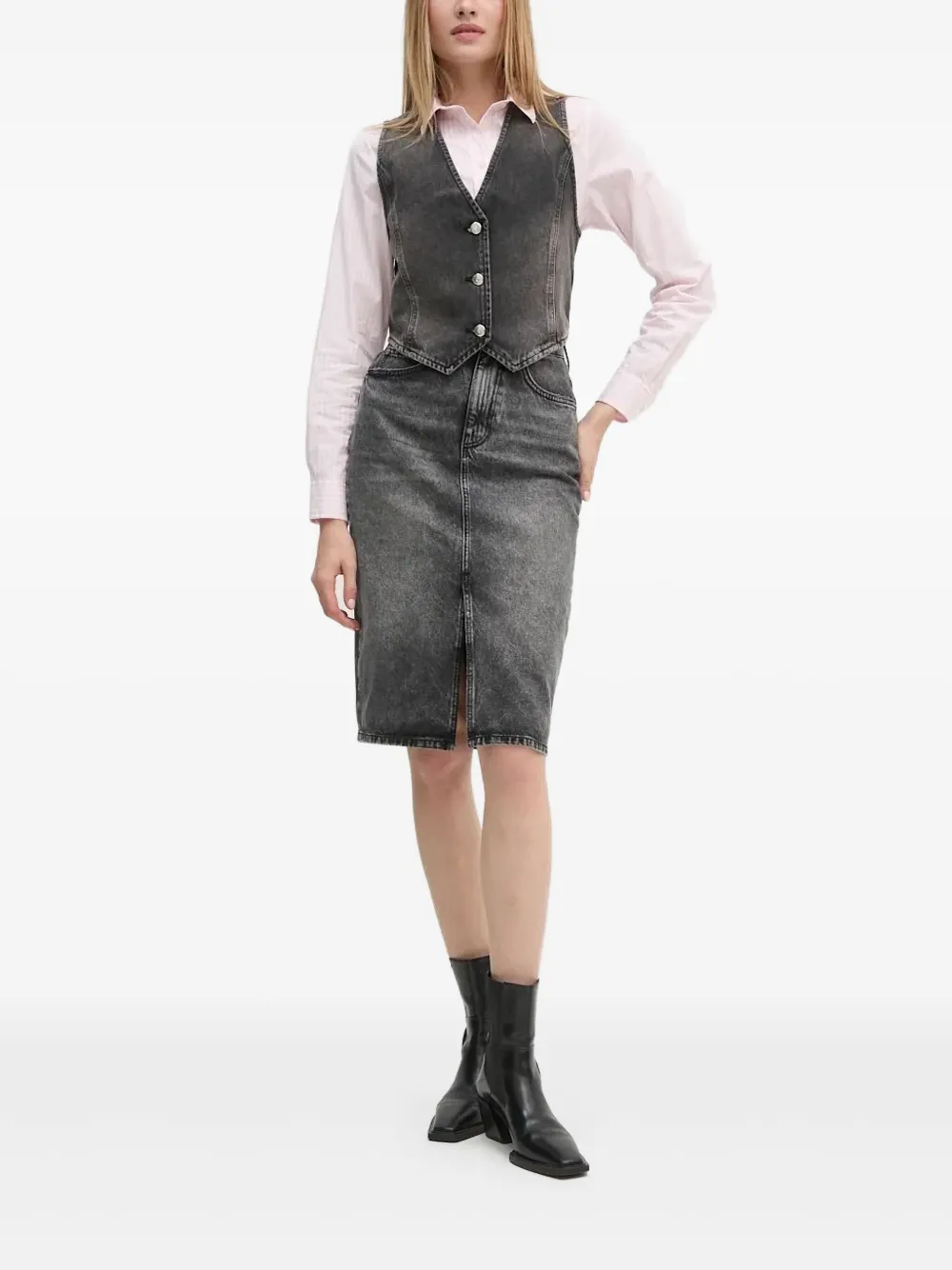 Gant Gestreept katoenen blouse Roze