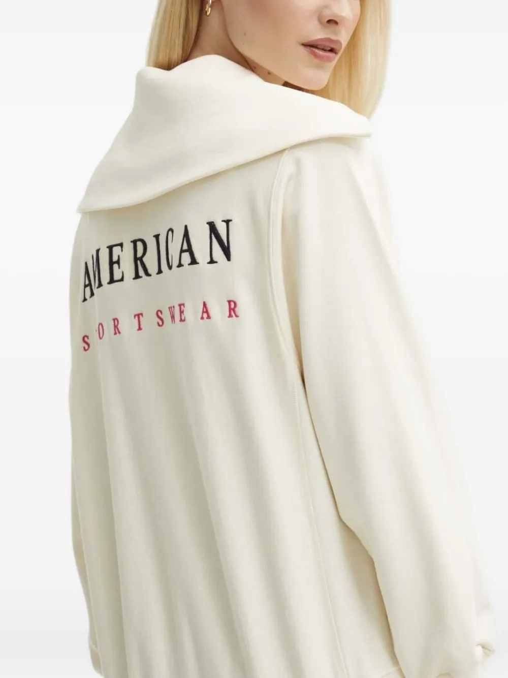 Gant Sweater met halve rits Beige