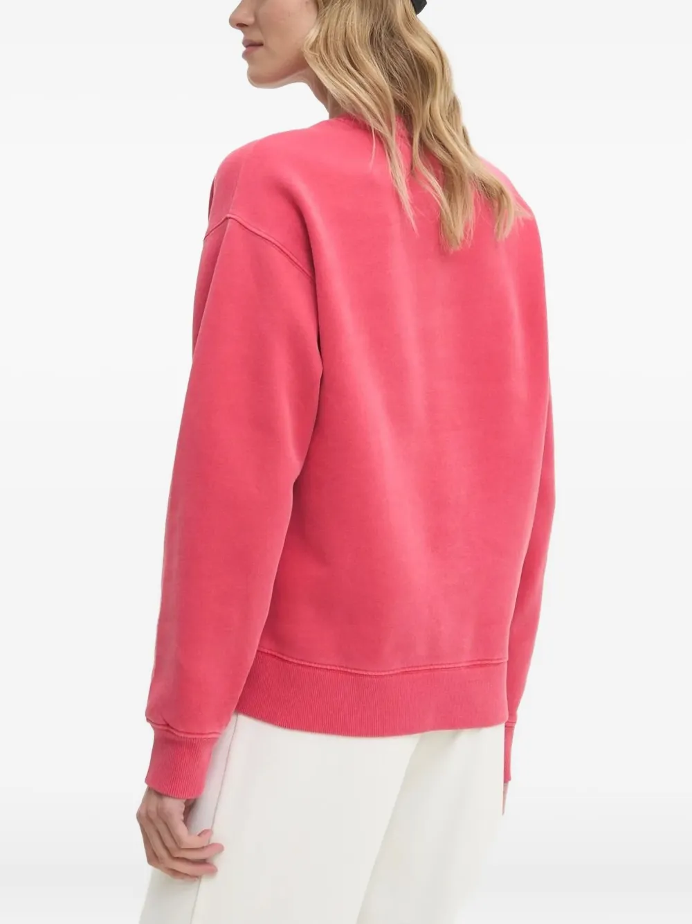 Gant Sweater met geborduurd logo Roze