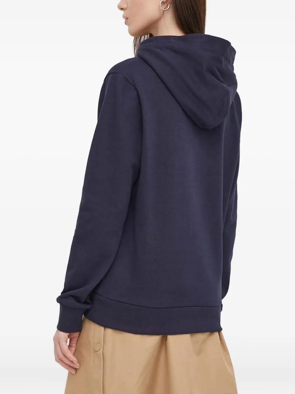 Gant Hoodie met geborduurd logo - Blauw