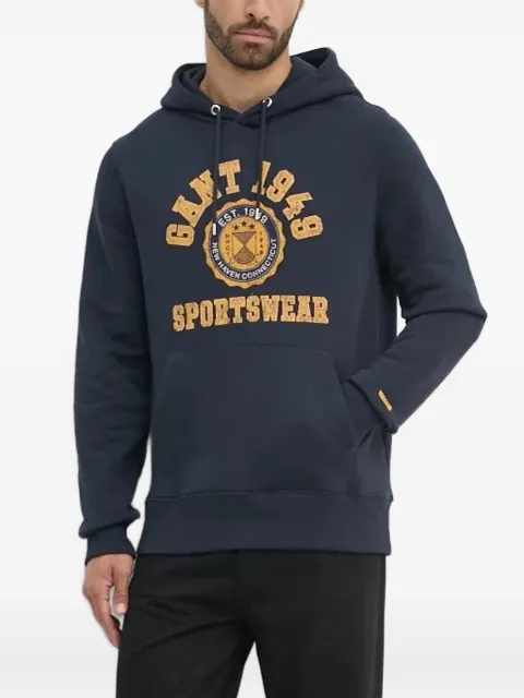 Gant logo-print hoodie