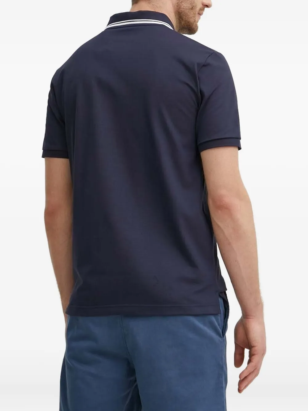 Gant Poloshirt met geborduurd logo - Blauw