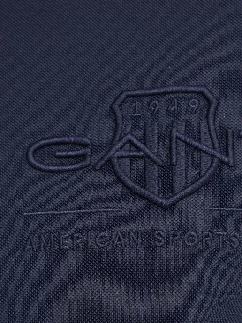 Gant Poloshirt met geborduurd logo Blauw