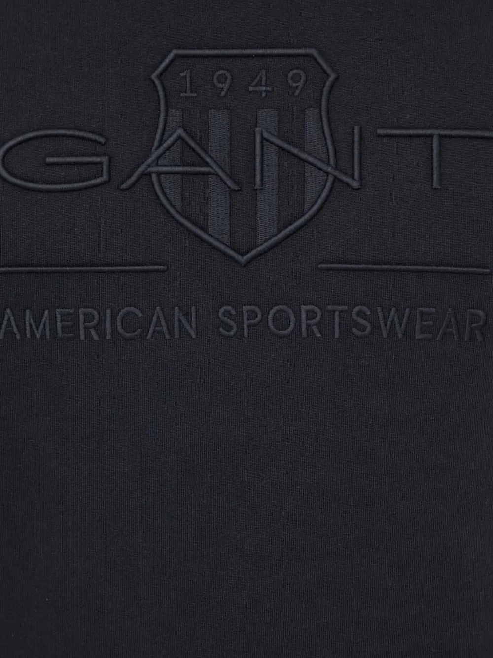 Gant Sweater met geborduurd logo 5 BLACK