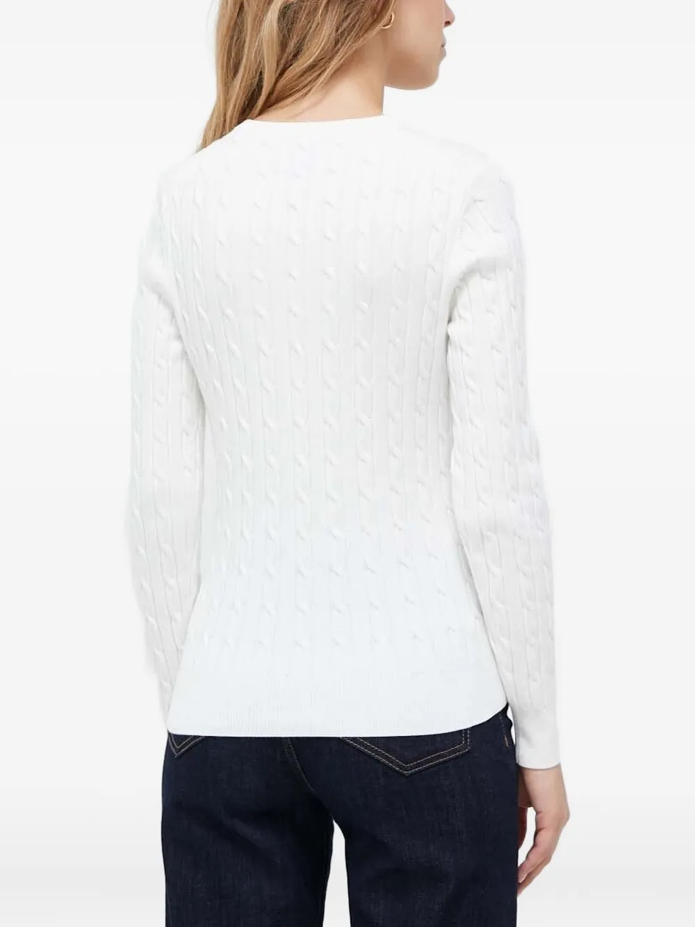 Gant Trui met V-hals Wit