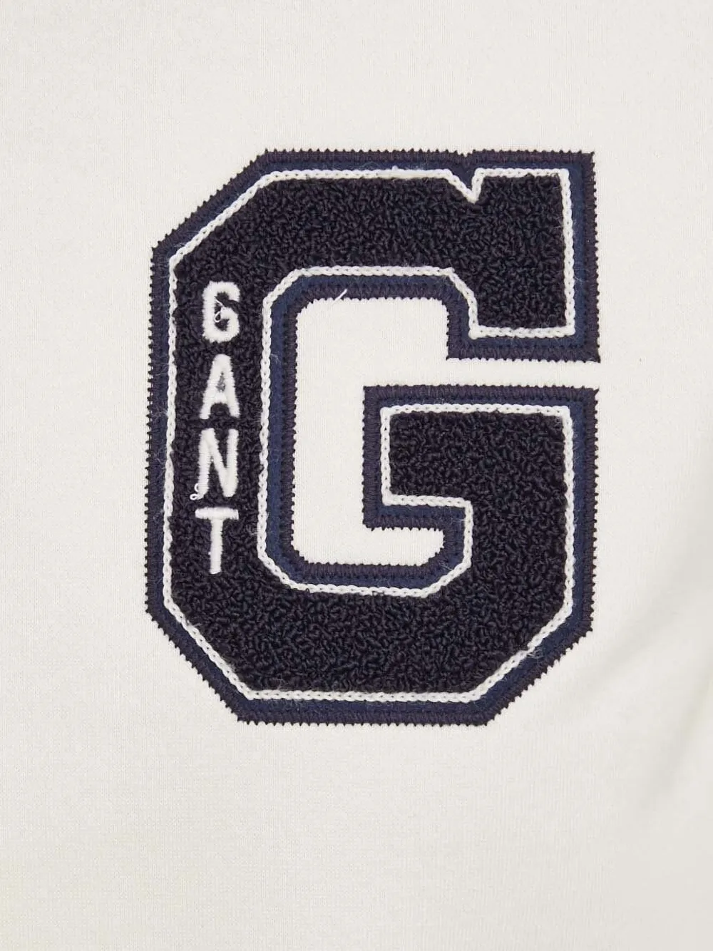 Gant Hoodie met logopatch Beige