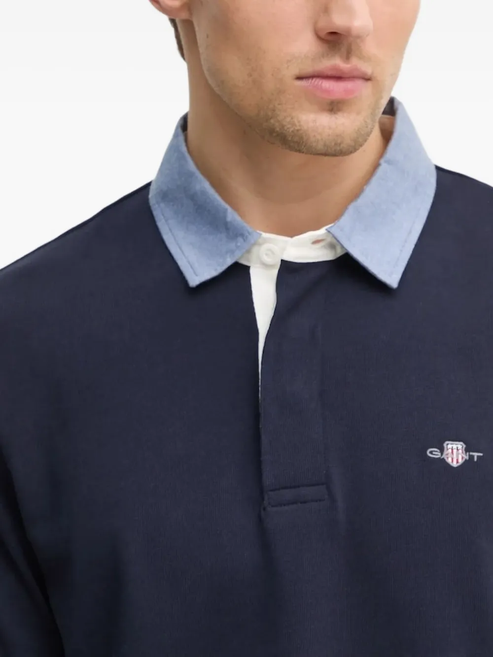 Gant Poloshirt met lange mouwen Blauw