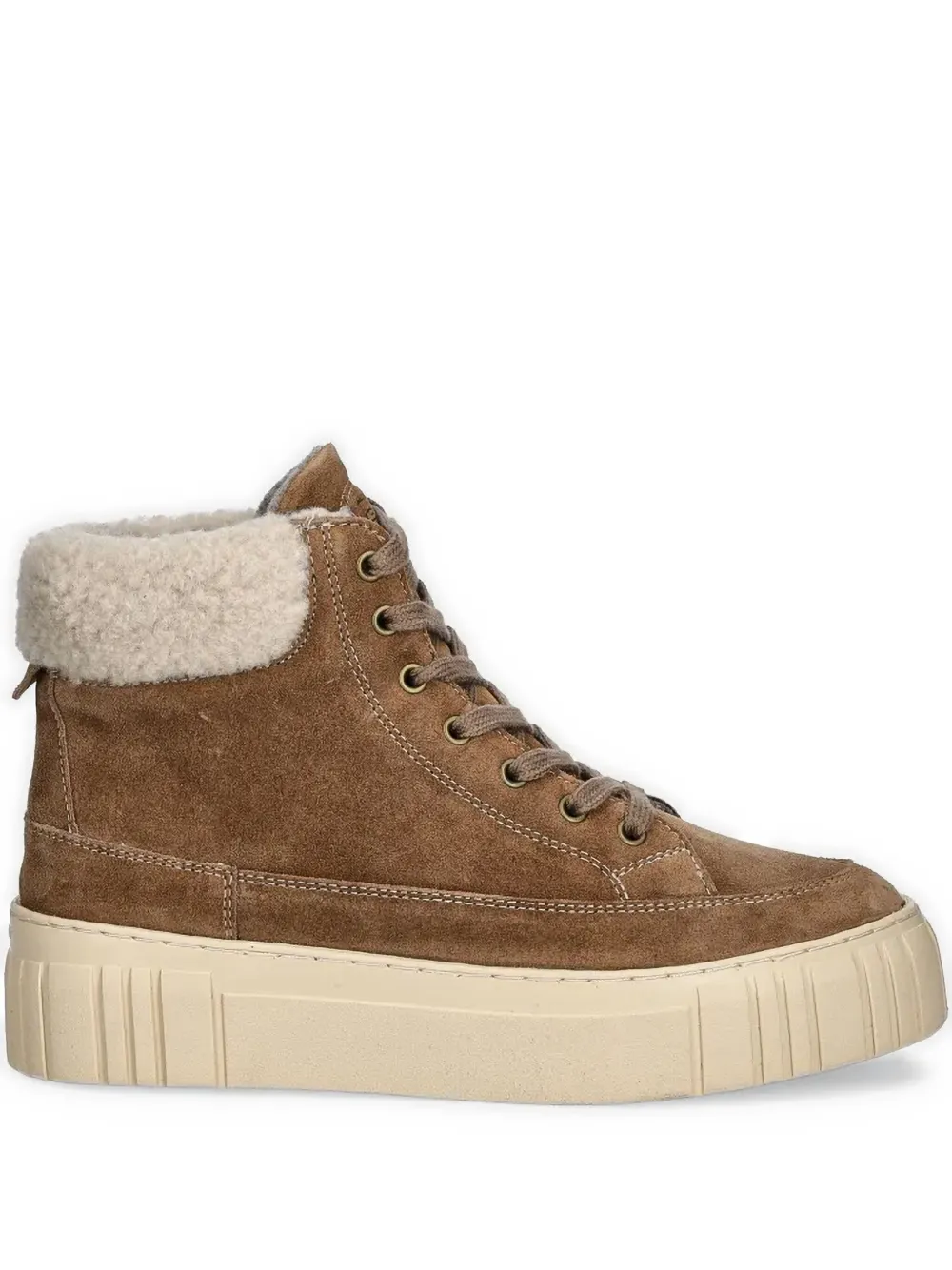 Gant Shearling Detailing Boots In Neutrals