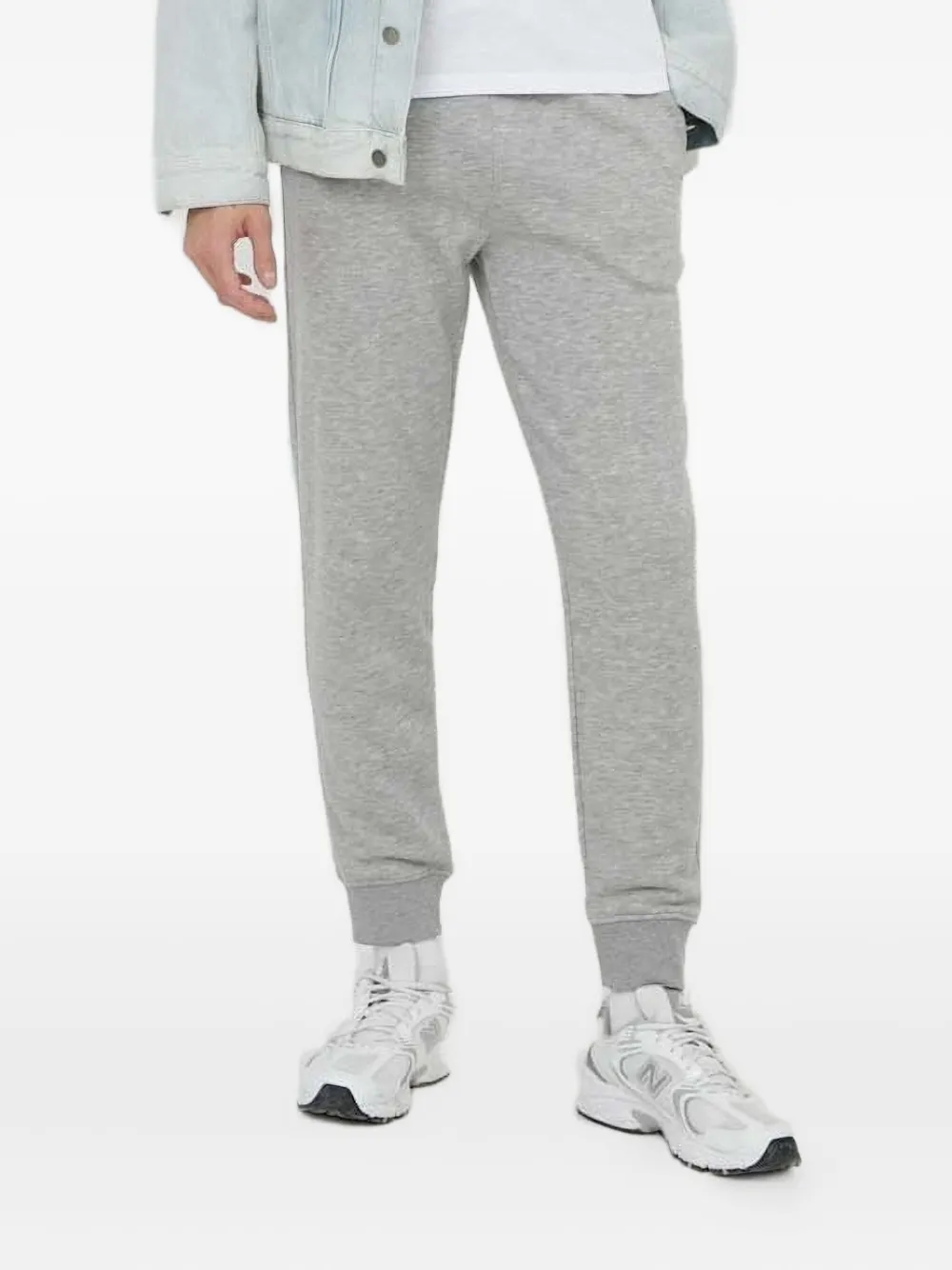 Gant Logo-embroidered Sweatpants In Gray