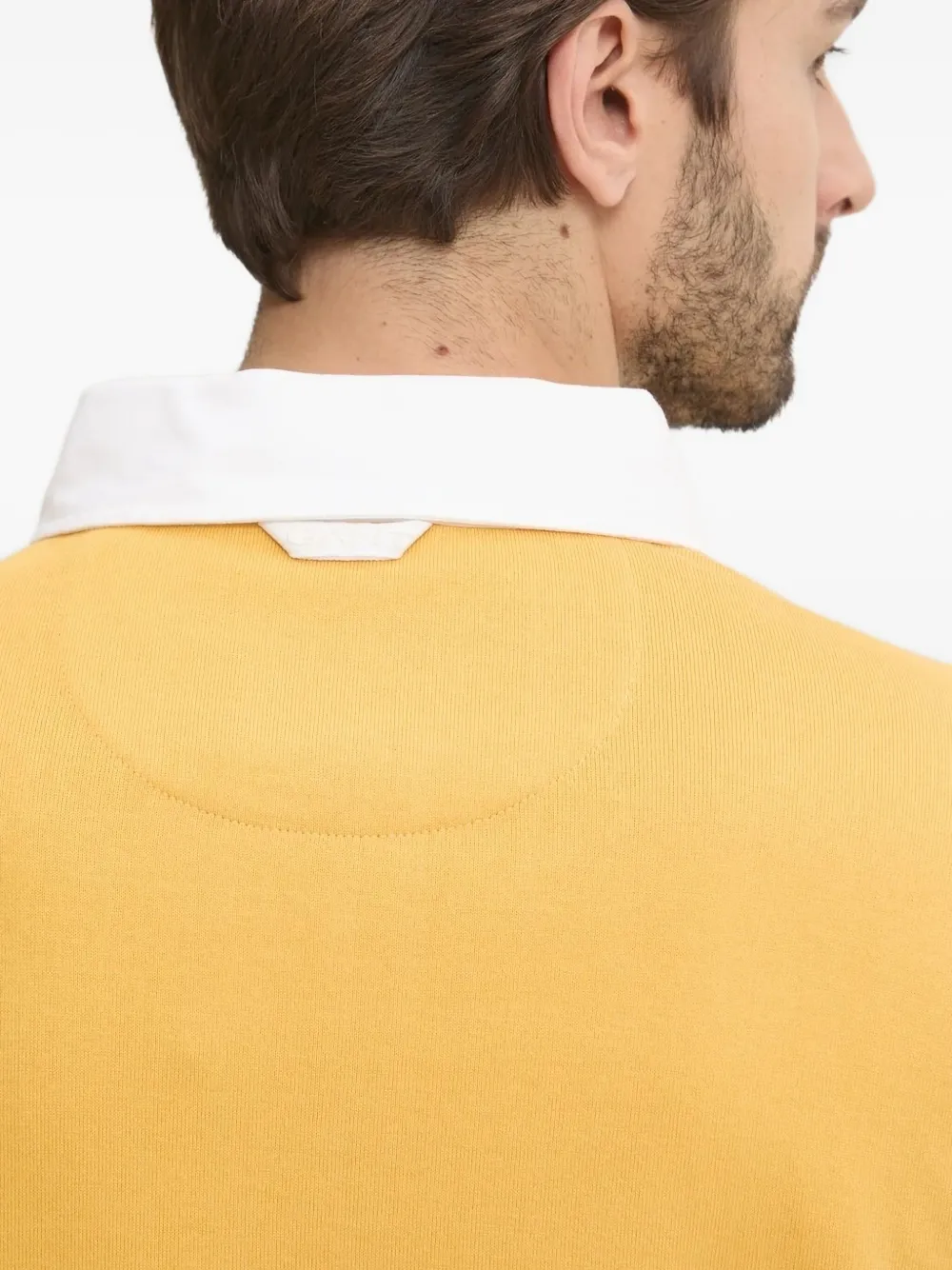 Gant Gestreept rugbyshirt Geel