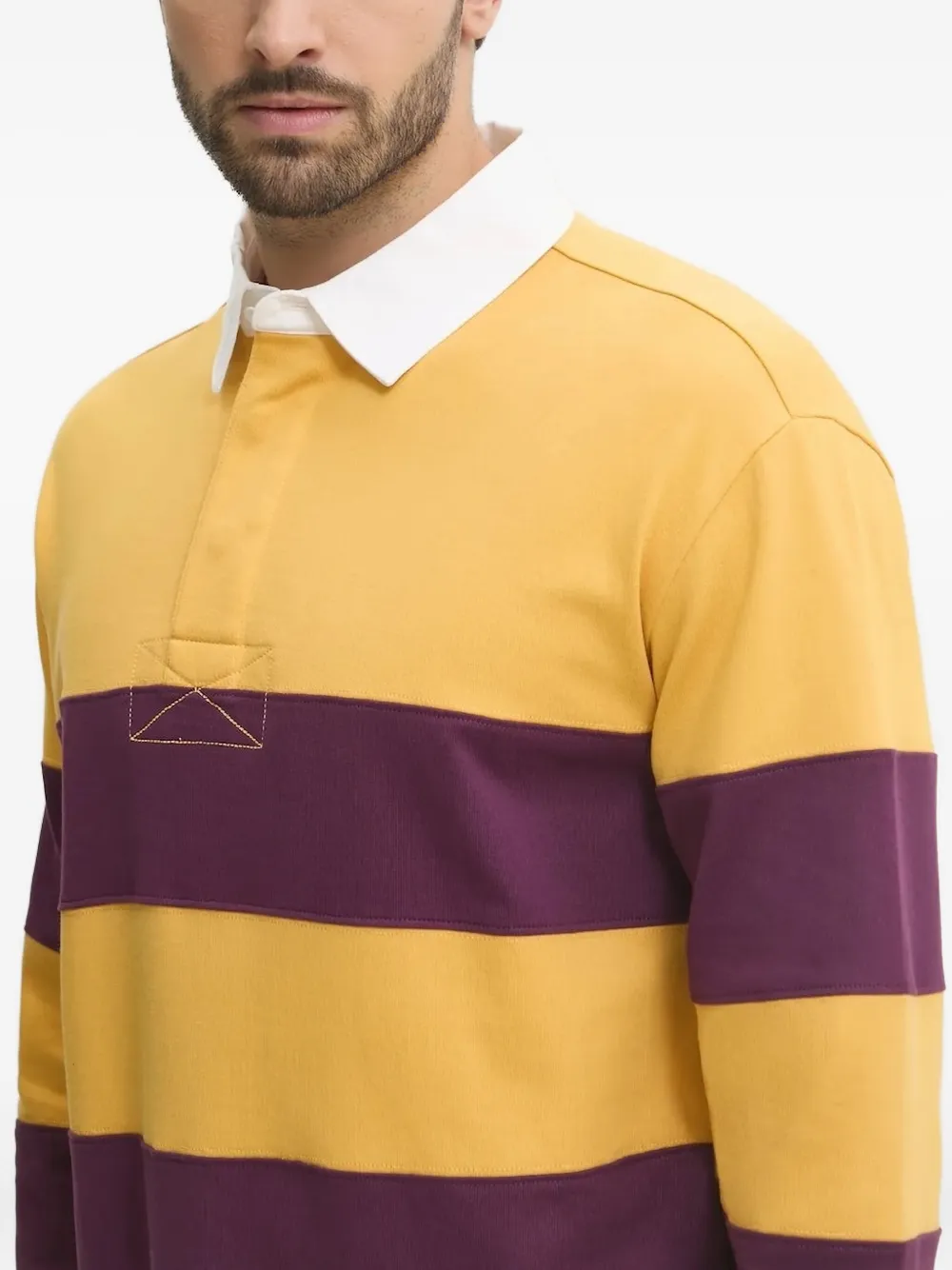 Gant Gestreept rugbyshirt Geel