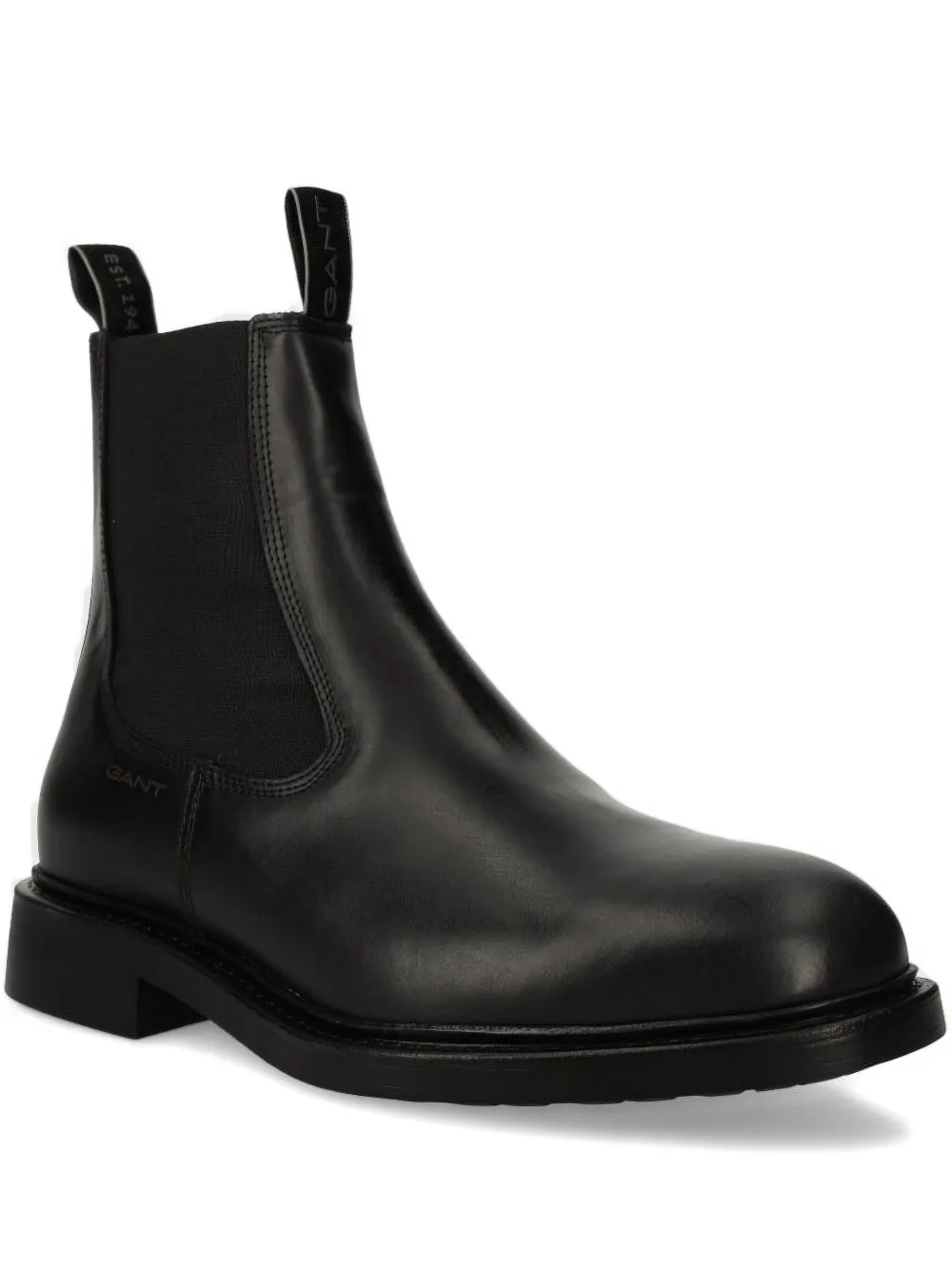 Gant elastic-panel leather boots Black