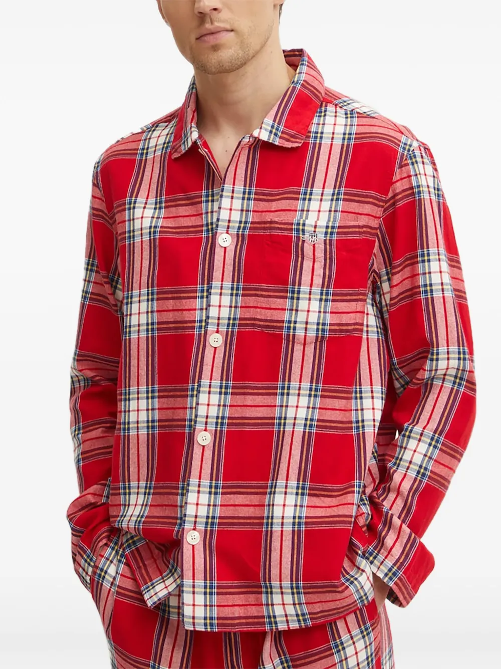 Gant Checked Pyjama Set In Red