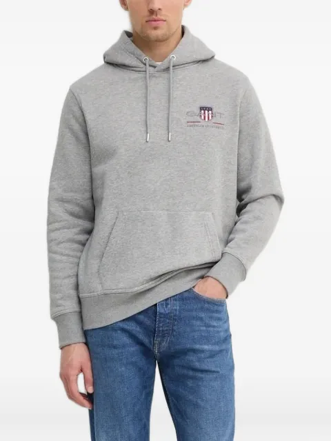 Gant logo-embroidered hoodie