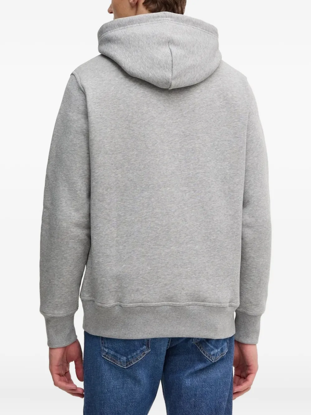 Gant Hoodie met geborduurd logo Grijs
