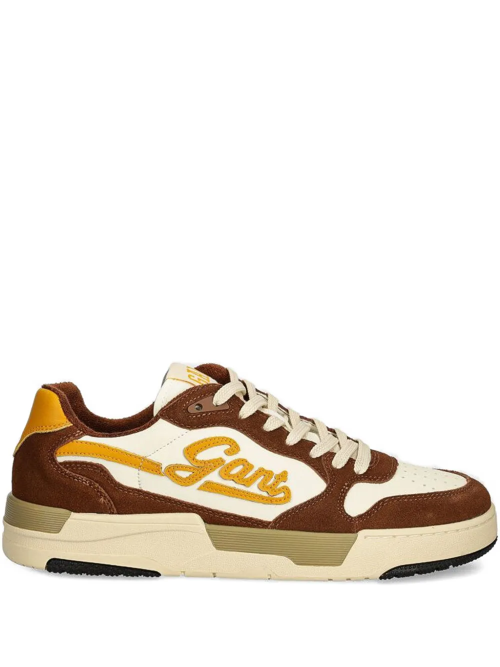 Gant Brookall low-top sneakers met geborduurd logo Bruin