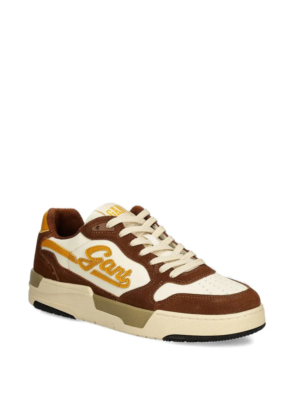 Gant Brookall low-top sneakers met geborduurd logo Bruin