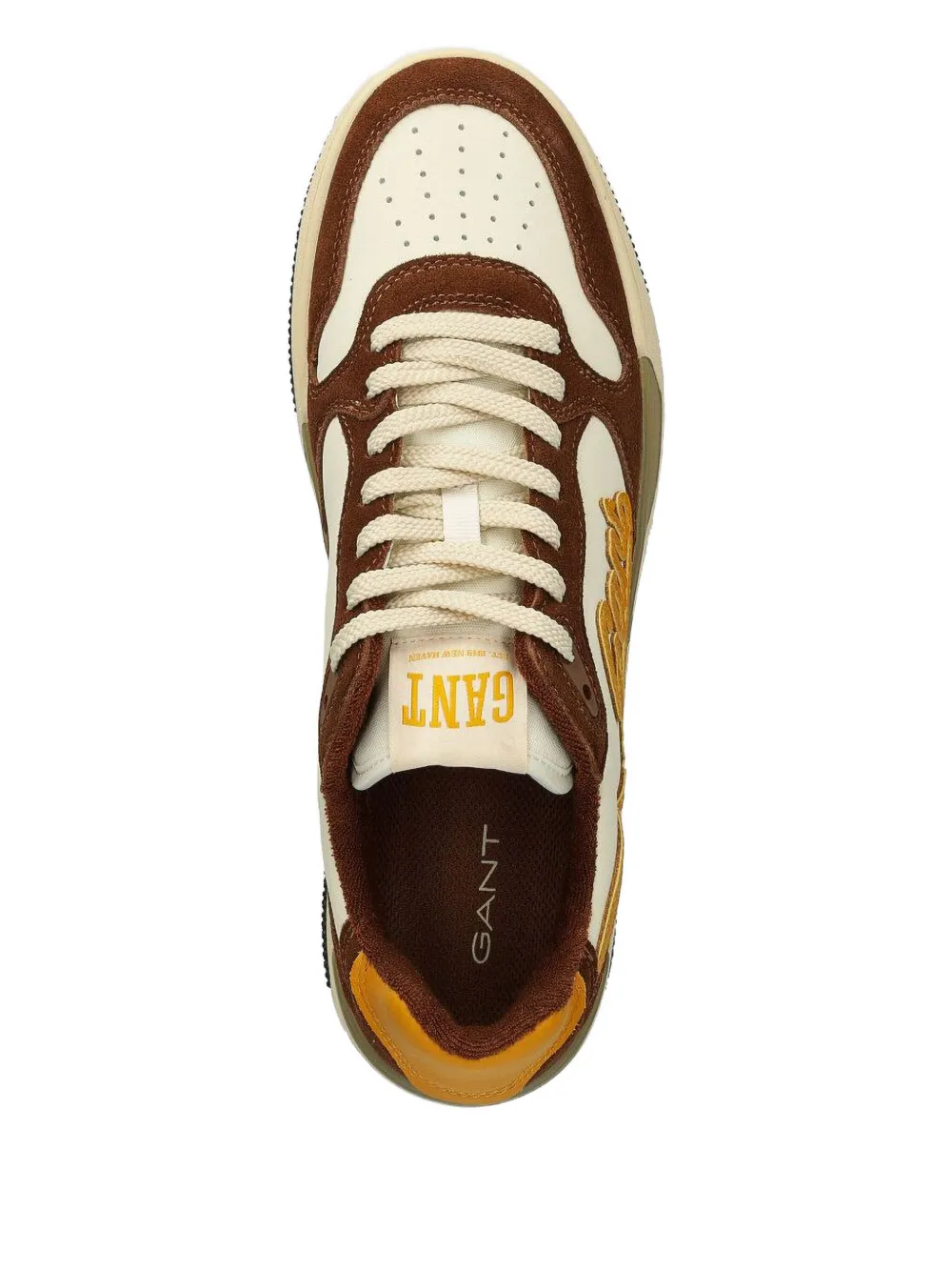 Gant Brookall low-top sneakers met geborduurd logo Bruin