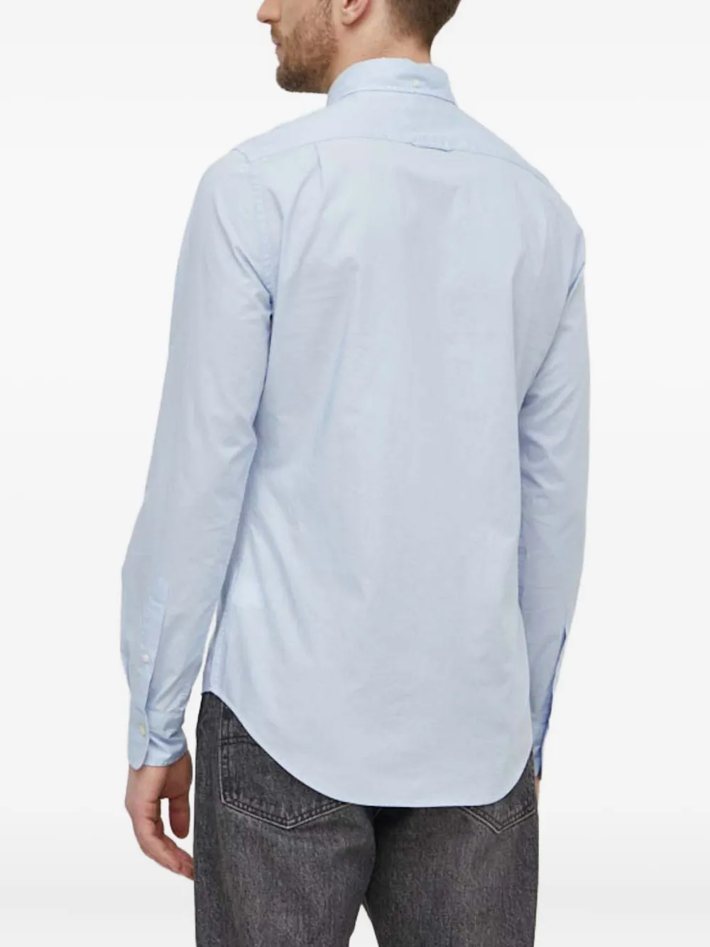 Gant Overhemd met geborduurd logo Blauw