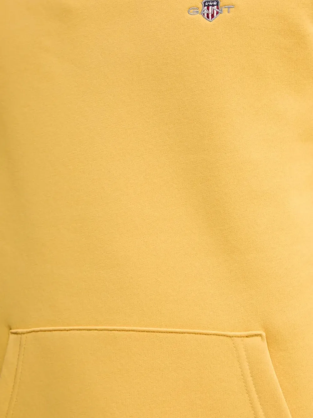 Gant Hoodie met trekkoord Geel