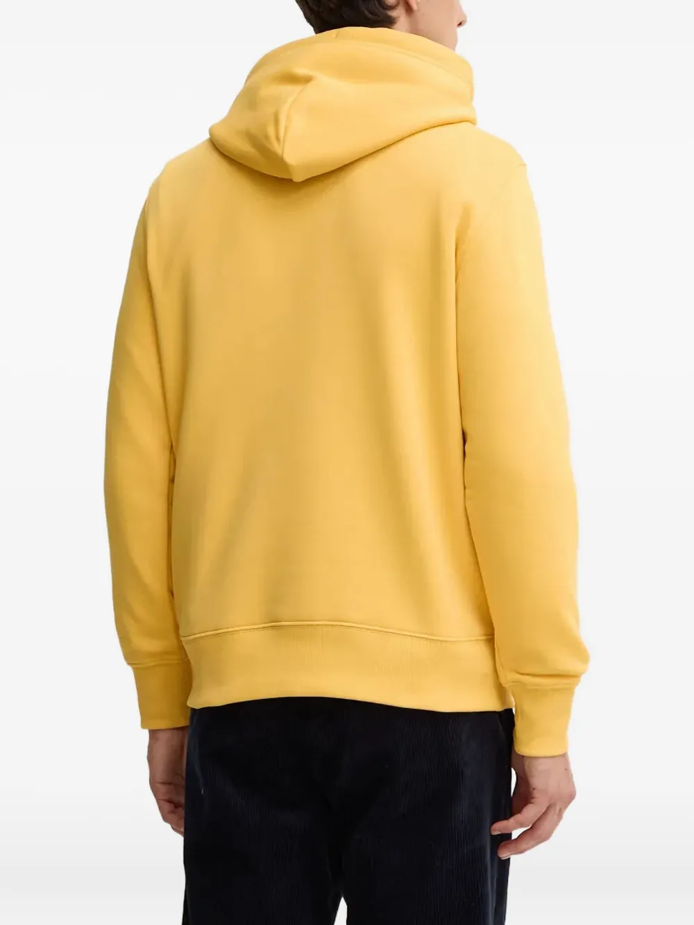 Gant Hoodie met trekkoord Geel