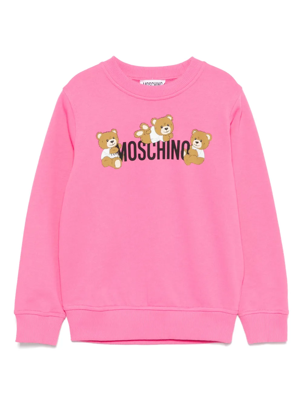 Moschino Kids Sweater met teddybeerprint Roze