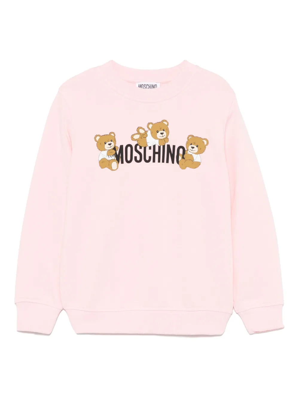 Moschino Kids Sweater met teddybeerprint Roze