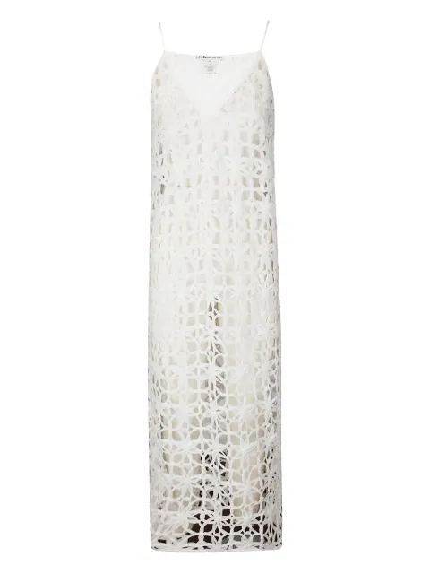 Stefano Mortari vestido midi de crochet