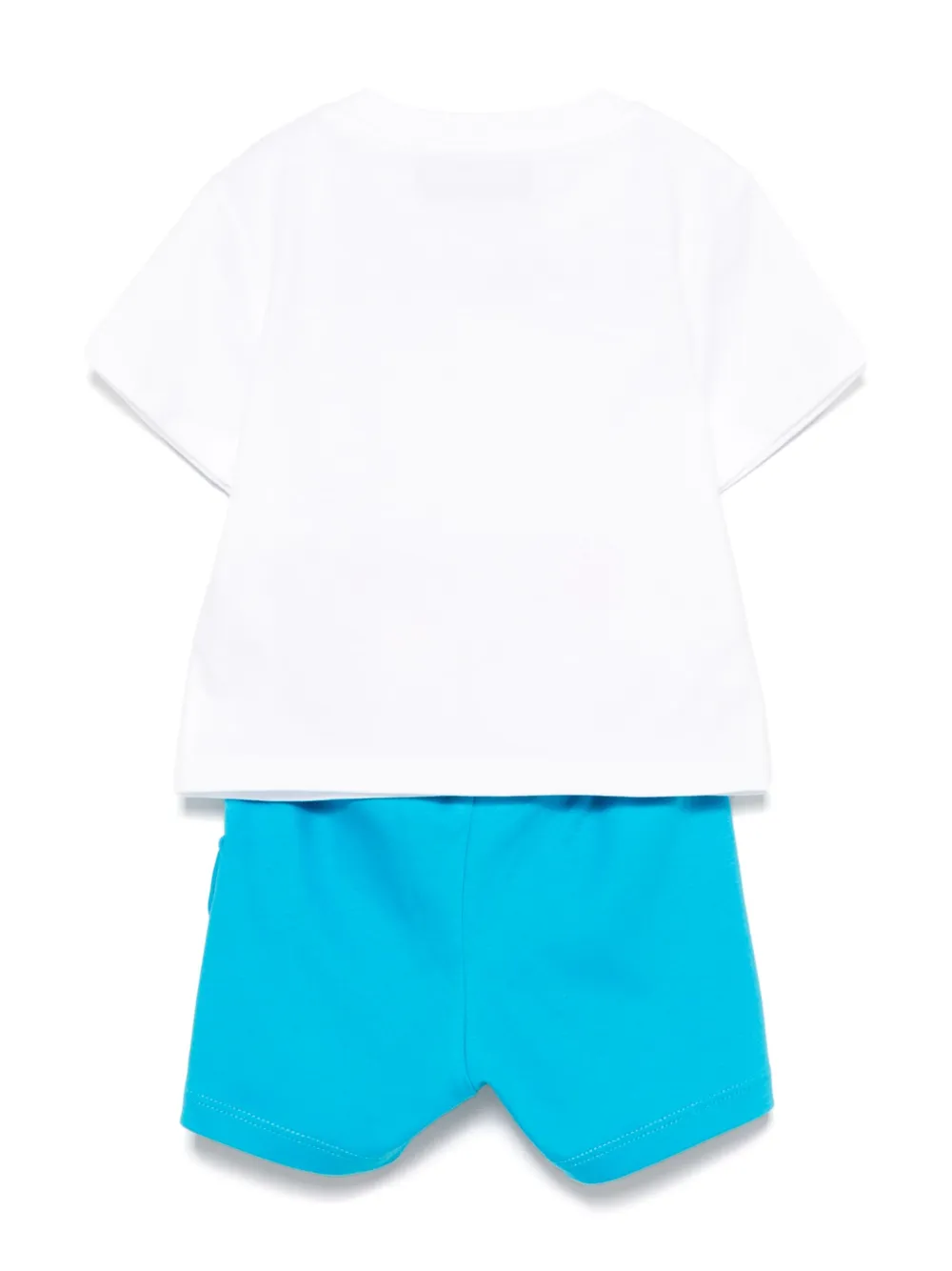 Moschino Kids logo-print shorts set - Blauw