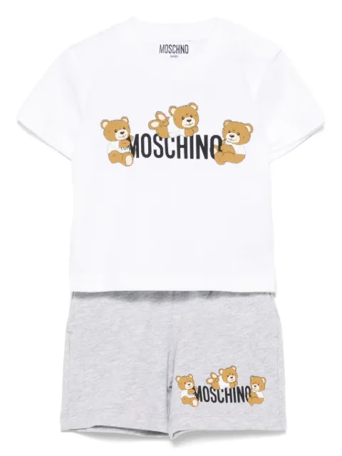 Moschino Kids logo-print shorts set