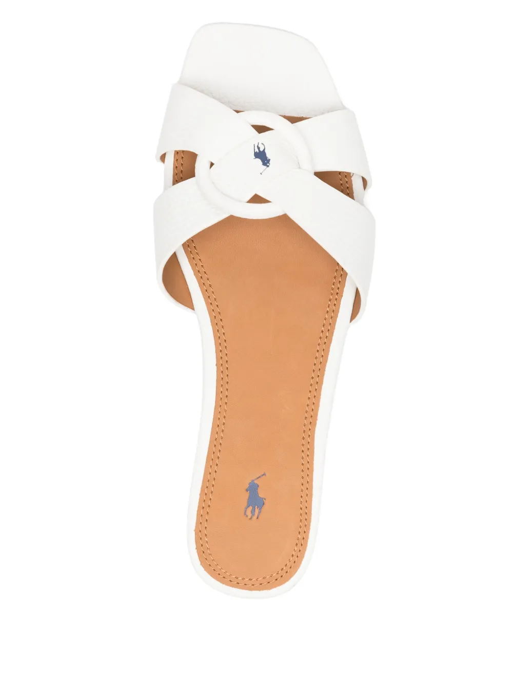 Polo Ralph Lauren Leather Sandals In White
