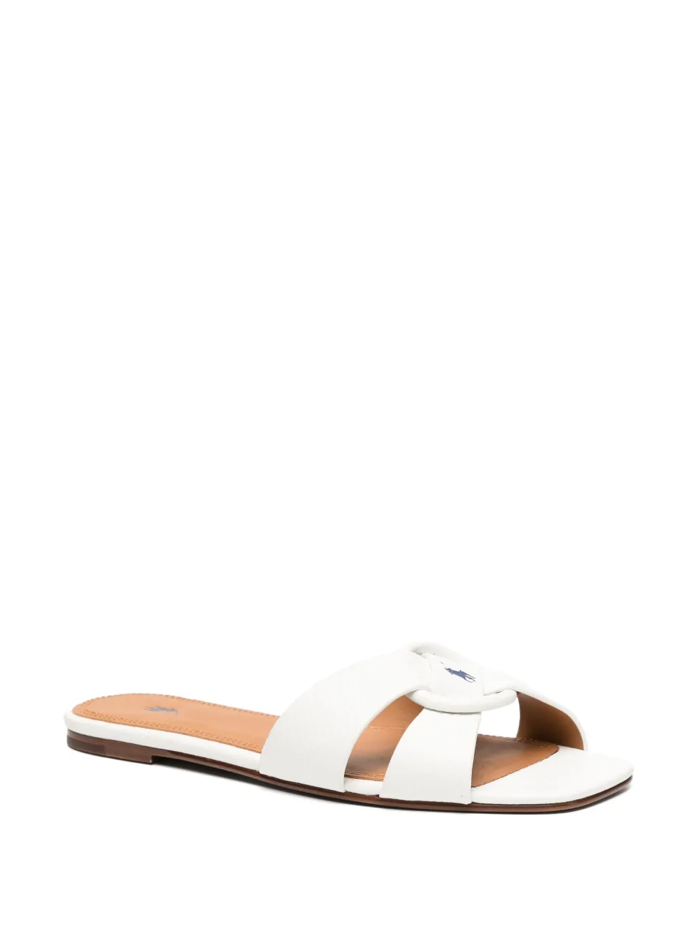 Polo Ralph Lauren Leather Sandals In White