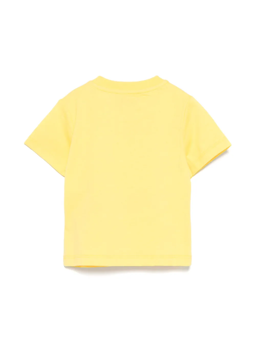 Moschino Kids logo-print T-shirt - Geel