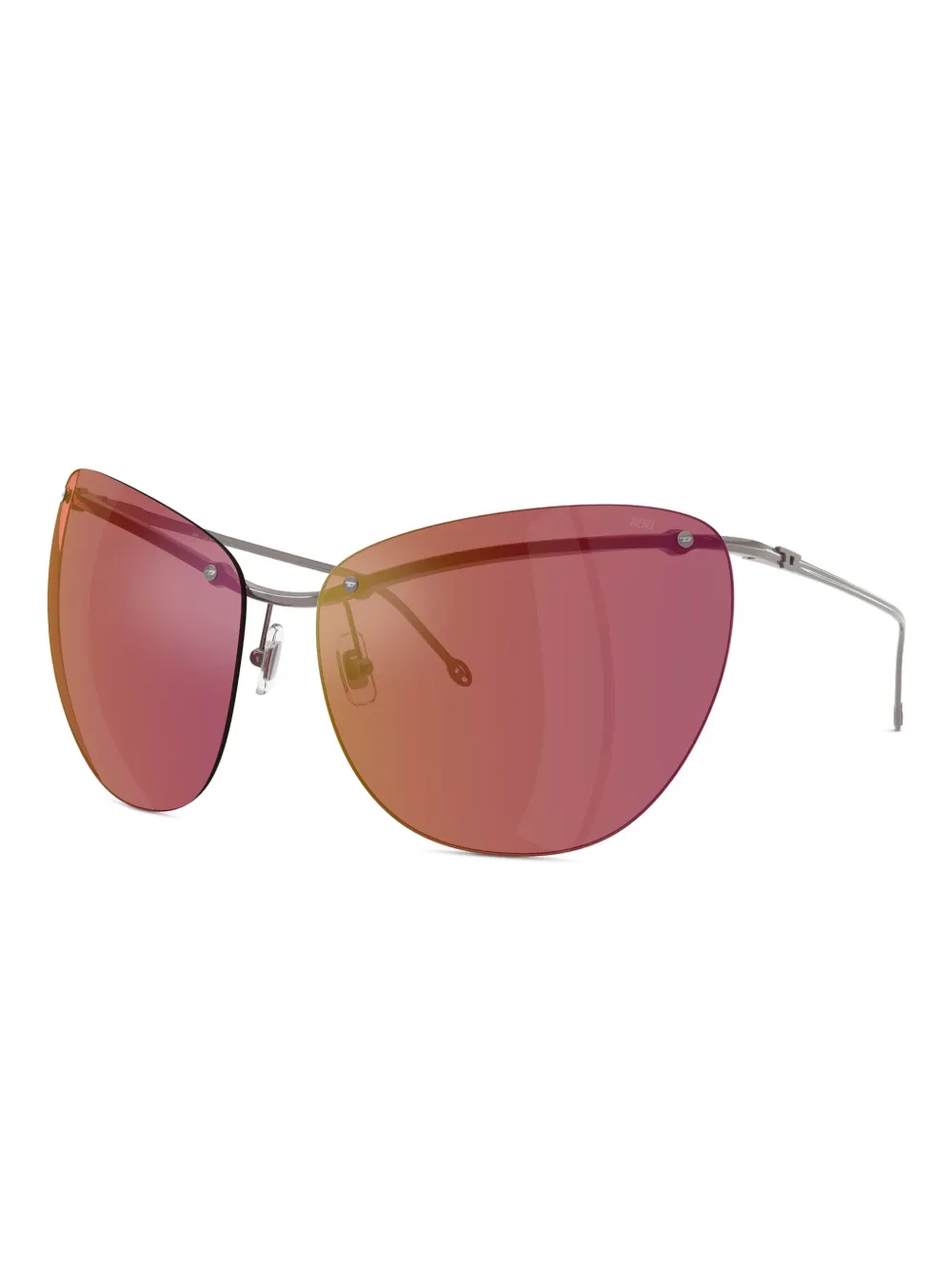 Diesel 0dl1007 zonnebril - Zilver