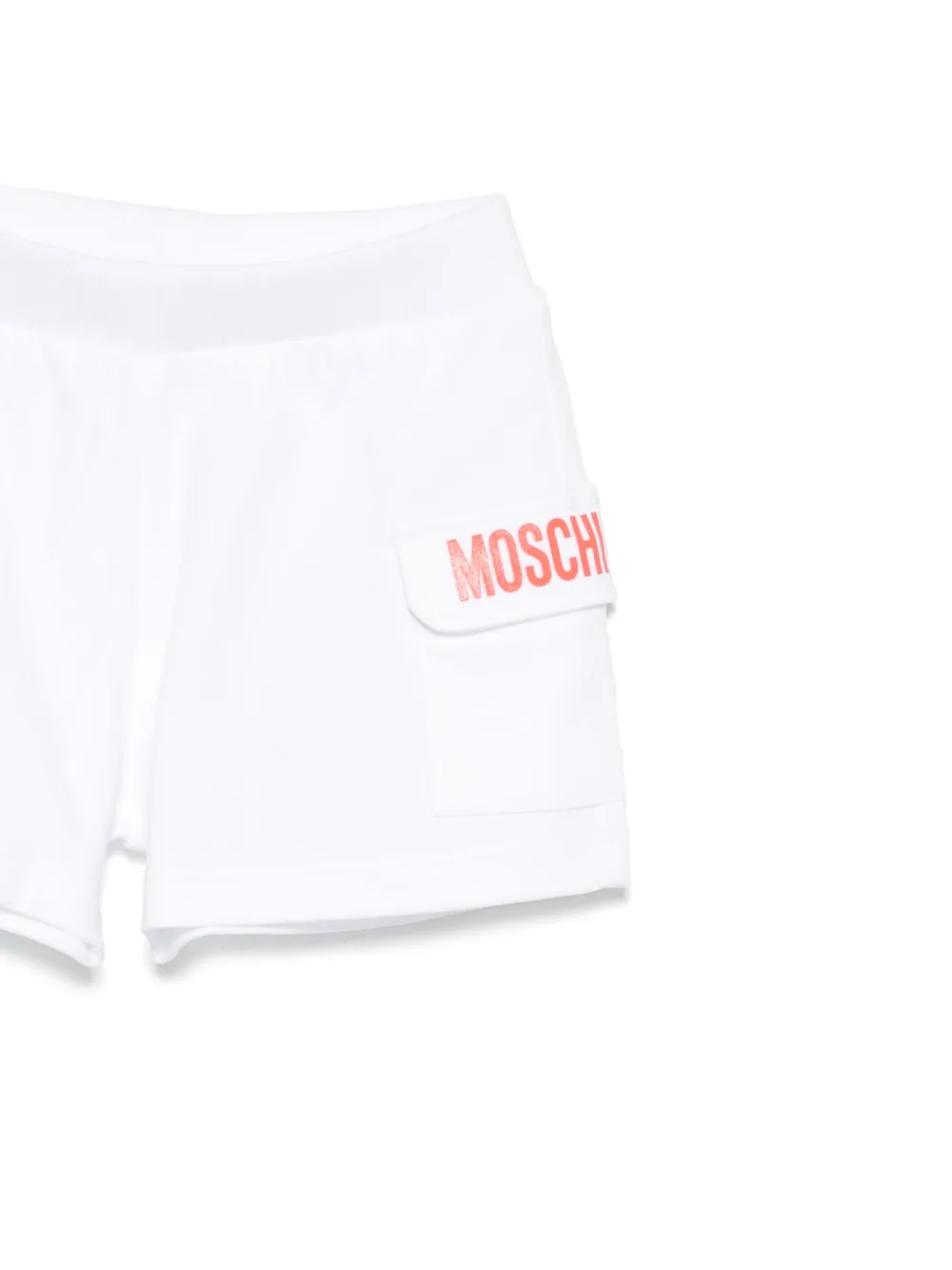 Moschino Kids Shorts set met logoprint Wit