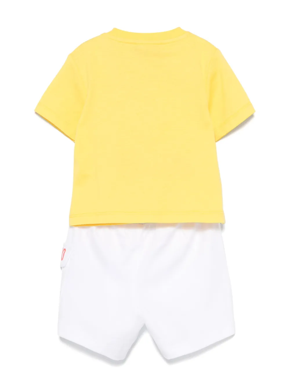 Moschino Kids Shorts set met logoprint Wit